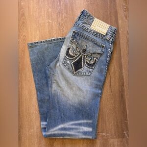 Affliction Black Premium Men’s Cooper Relaxed Bootcut Jeans